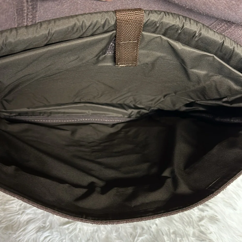 Classic Suede Messenger Bag - Brown